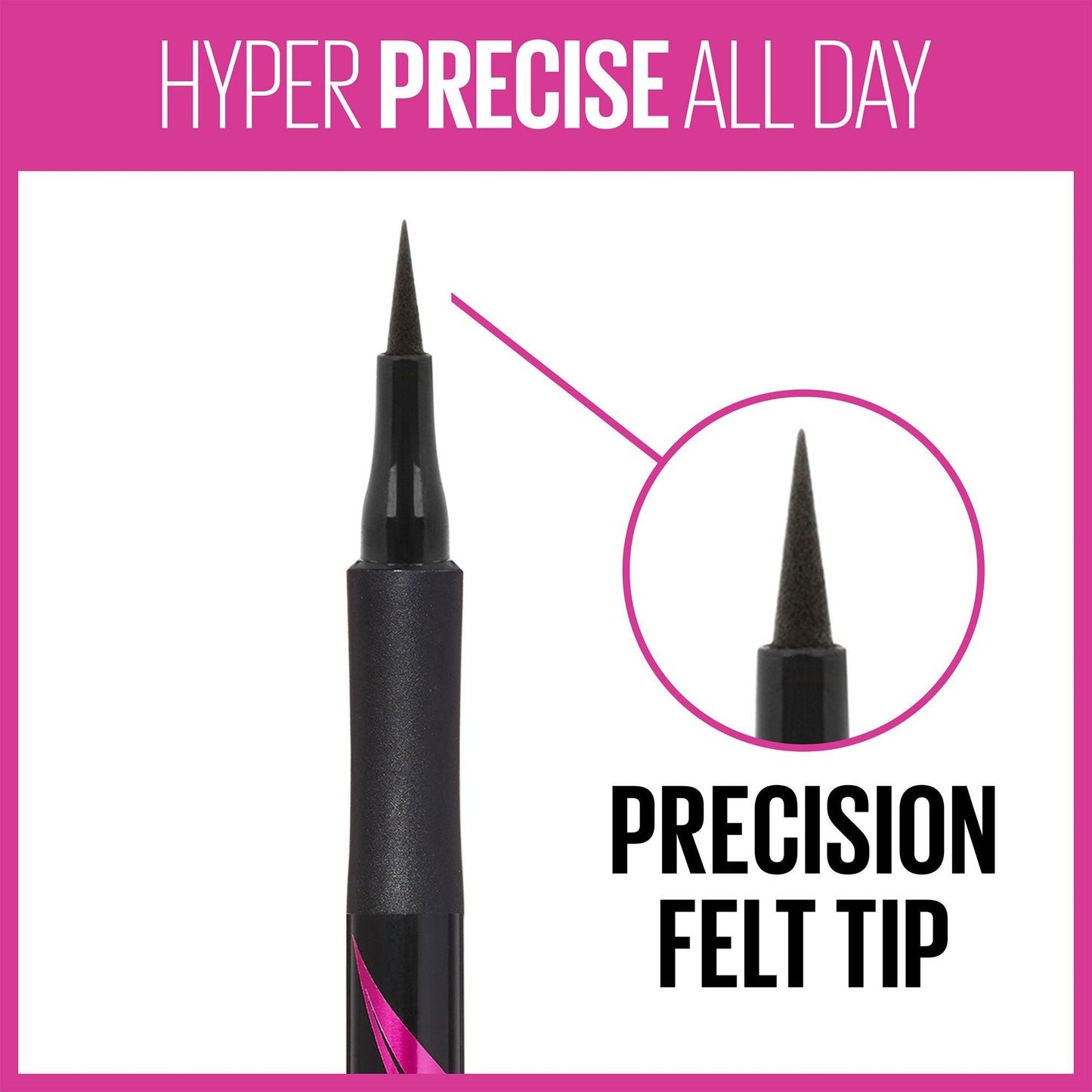 Maybelline New York Eyestudio Hyper Precise All Day Liquid Eyeliner Black 1ml - TheSkinFit