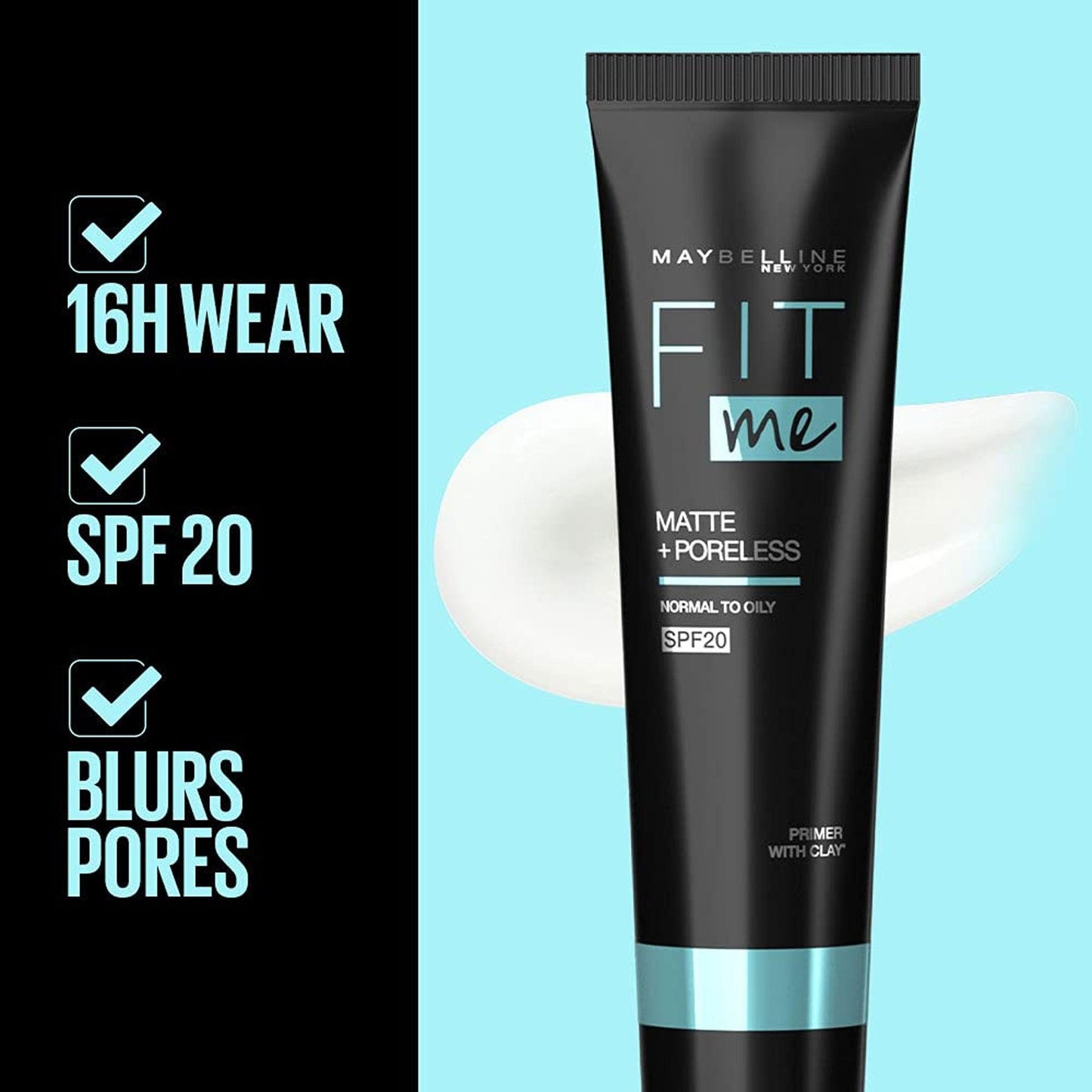 Maybelline New York Fit Me Matte + Poreless Primer Normal To Oily SPF20 30ml - TheSkinFit