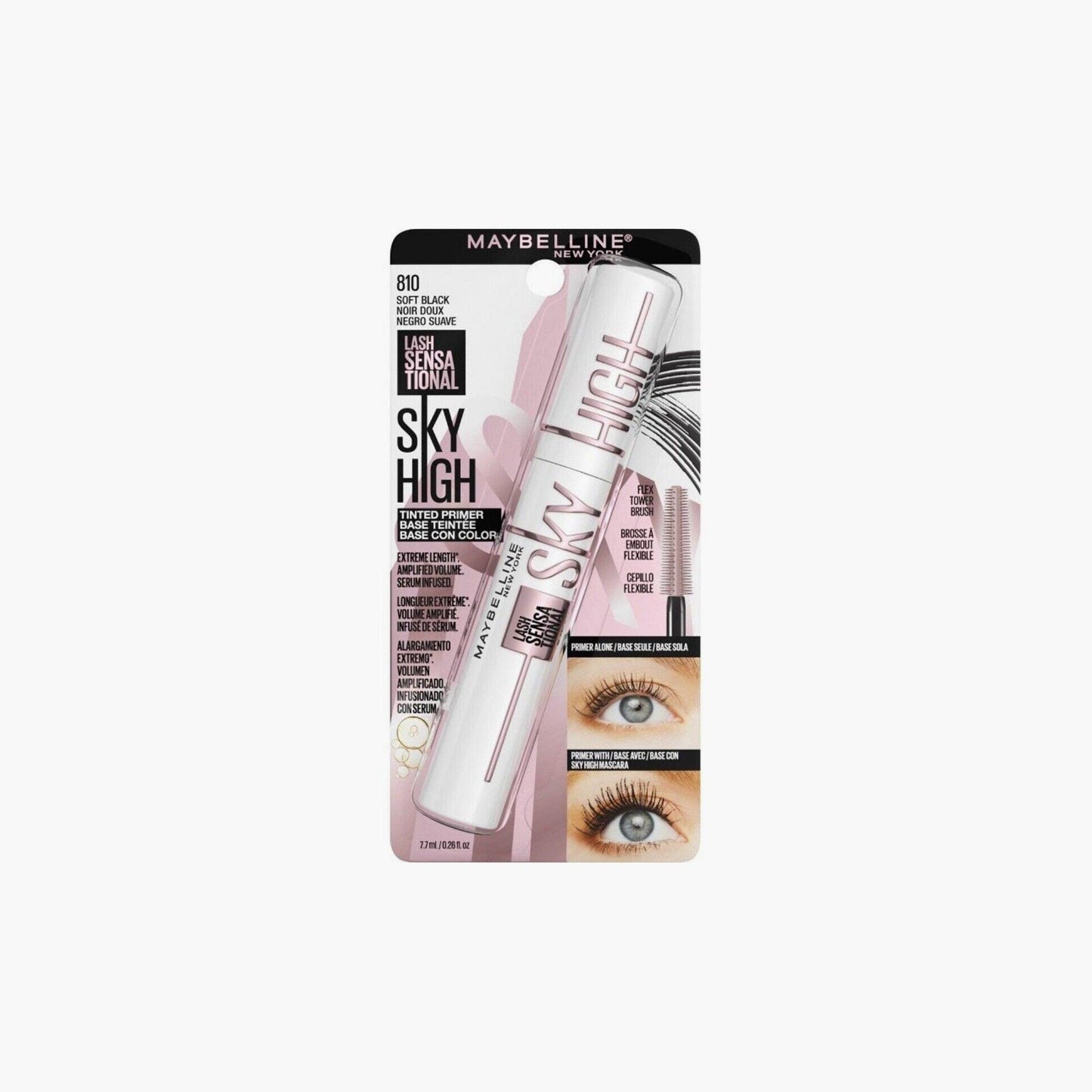 Maybelline New York Lash Sensational Sky High Tinted Primer Mascara 810 Soft Black 7.7ml - TheSkinFit