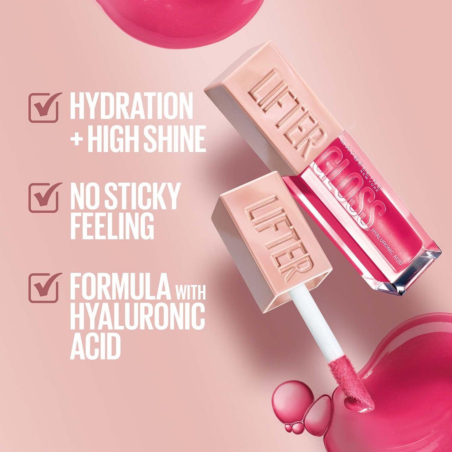 Maybelline New York Lifter Gloss With Hyaluronic Acid 005 Petal 5.4ml - TheSkinFit
