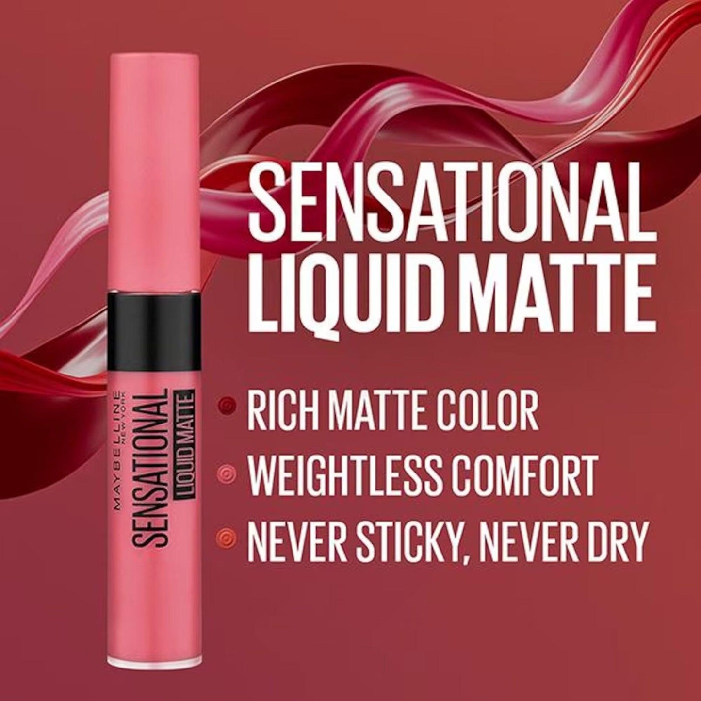 Maybelline Sensational Liquid Matte Lipstick 04 Easy Berry 7ml - TheSkinFit