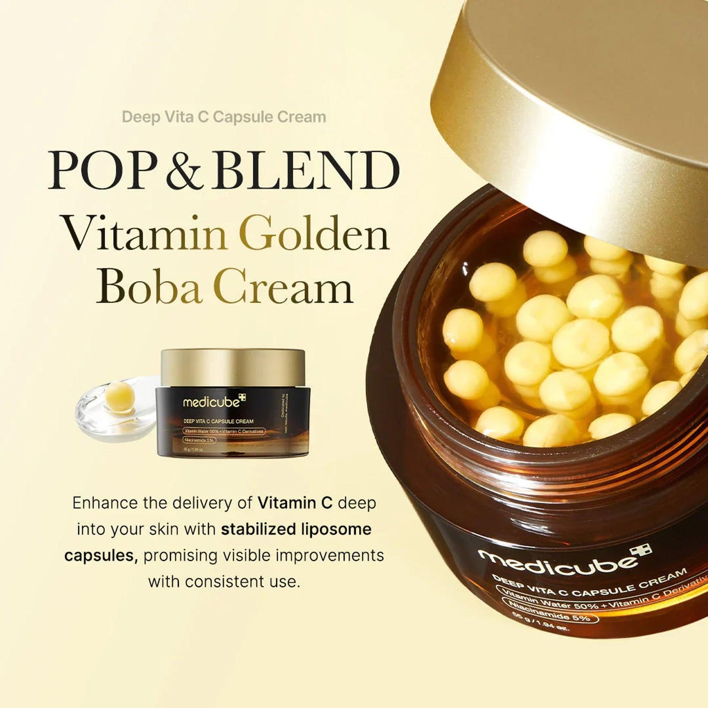 Medicube Deep Vita C Capsule Cream 55gm - TheSkinFit