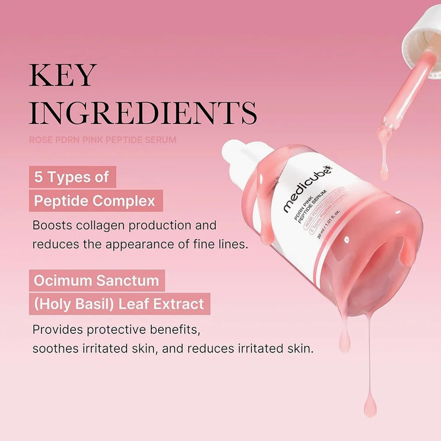 Medicube PDRN Pink Peptide Serum 30ml - TheSkinFit