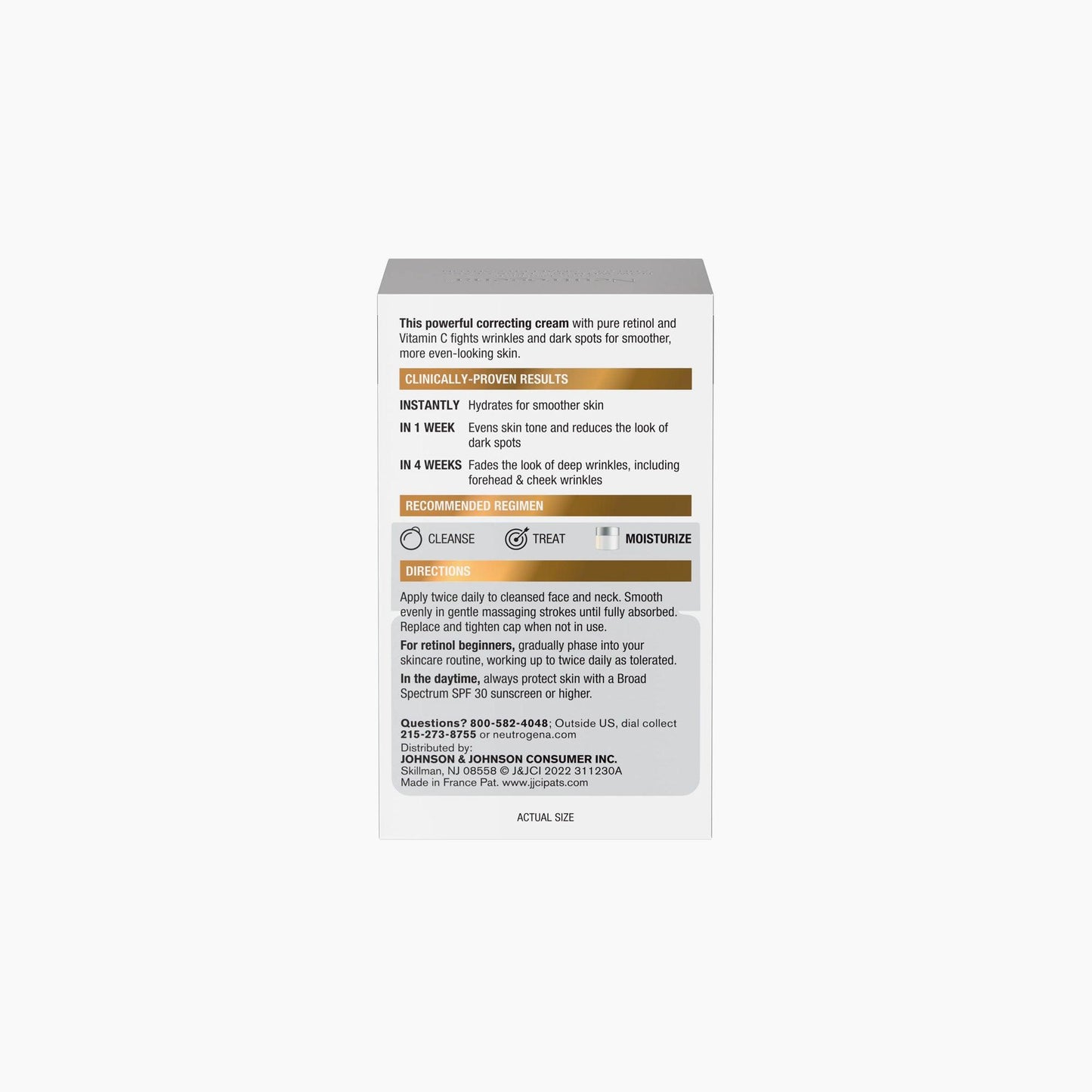 Neutrogena Retinol + Vitamin C Spot Correcting Cream 48gm - TheSkinFit