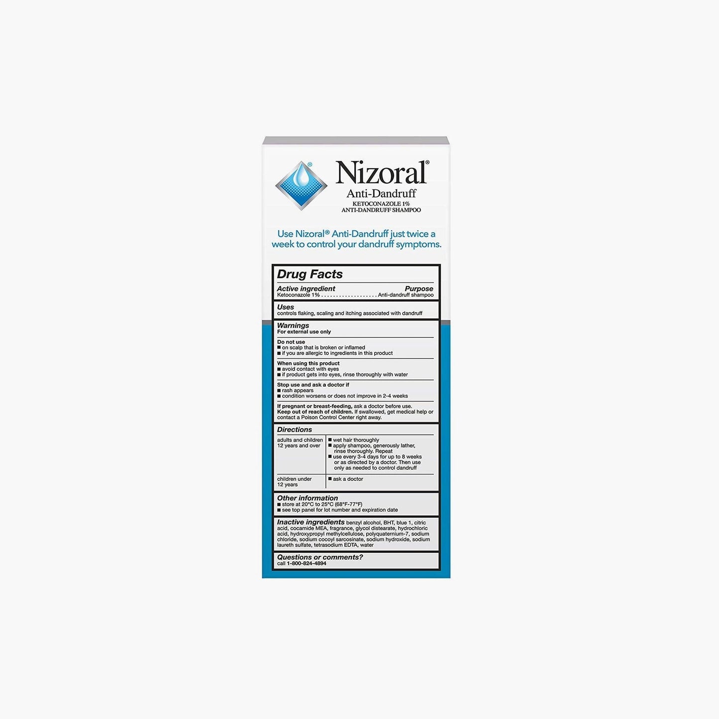 Nizoral A-D Anti-Dandruff Shampoo 125ml - TheSkinFit
