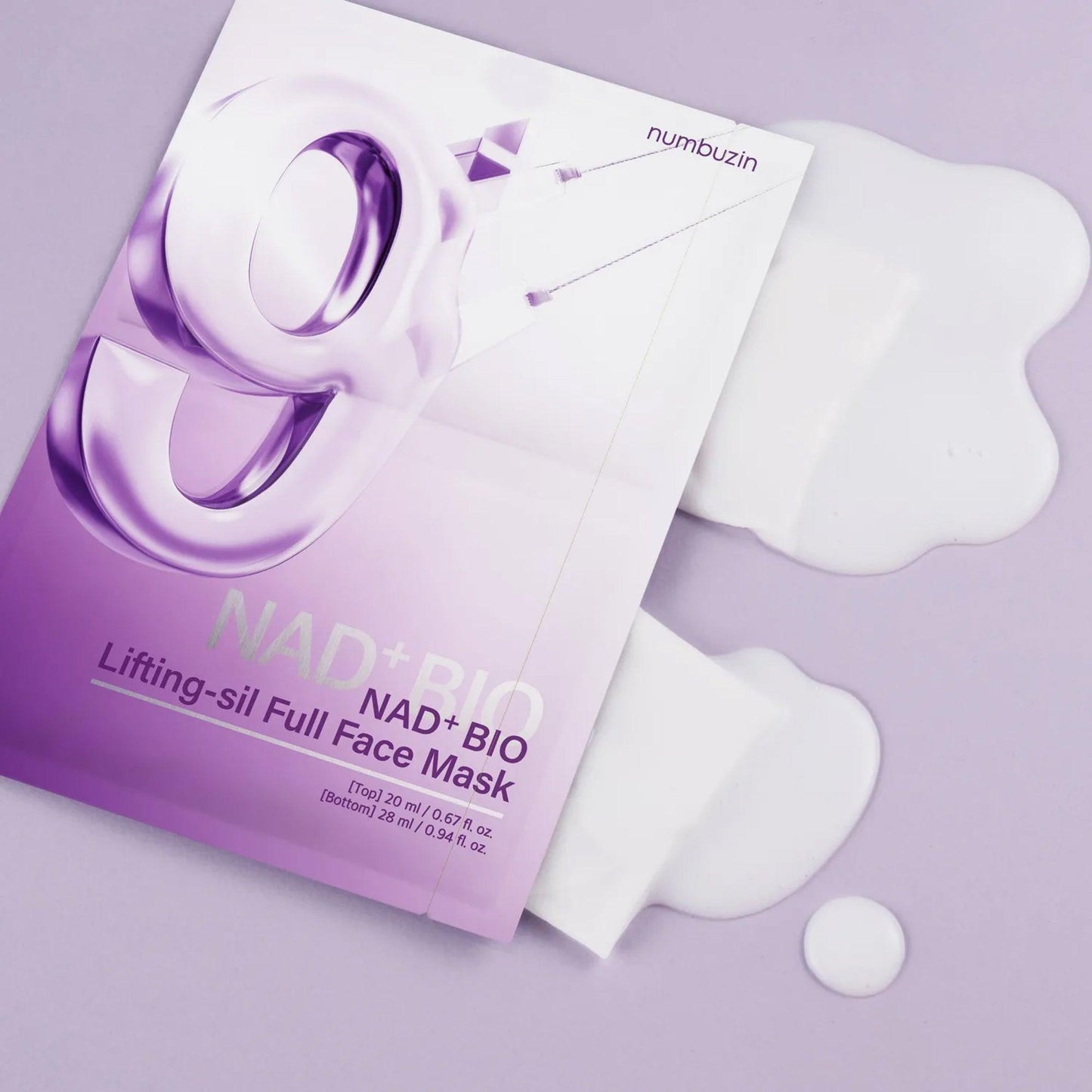 Numbuzin No.9 NAD+ Bio Lifting-Sil Full Face Mask 1 Piece - TheSkinFit