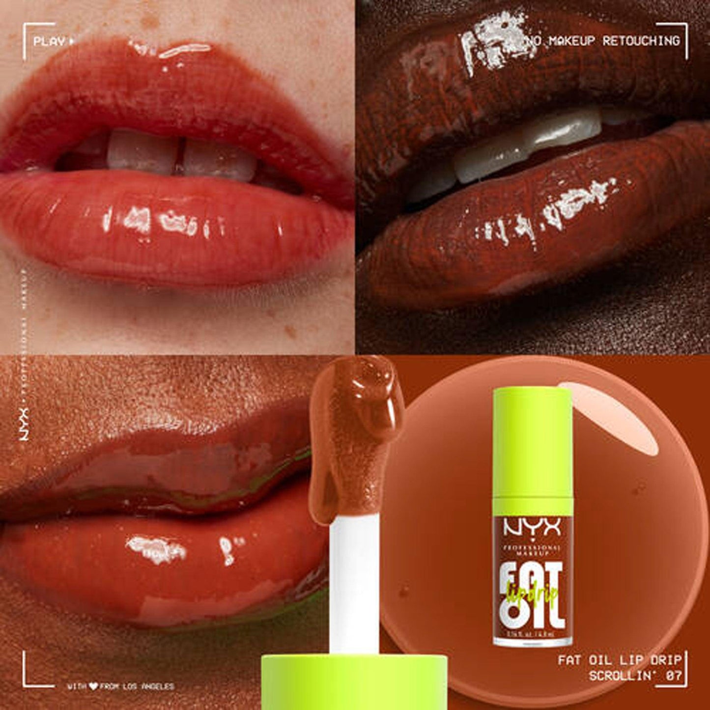NYX Fat Oil Lip Drip FOLD07 Scrollin 4.8ml - TheSkinFit