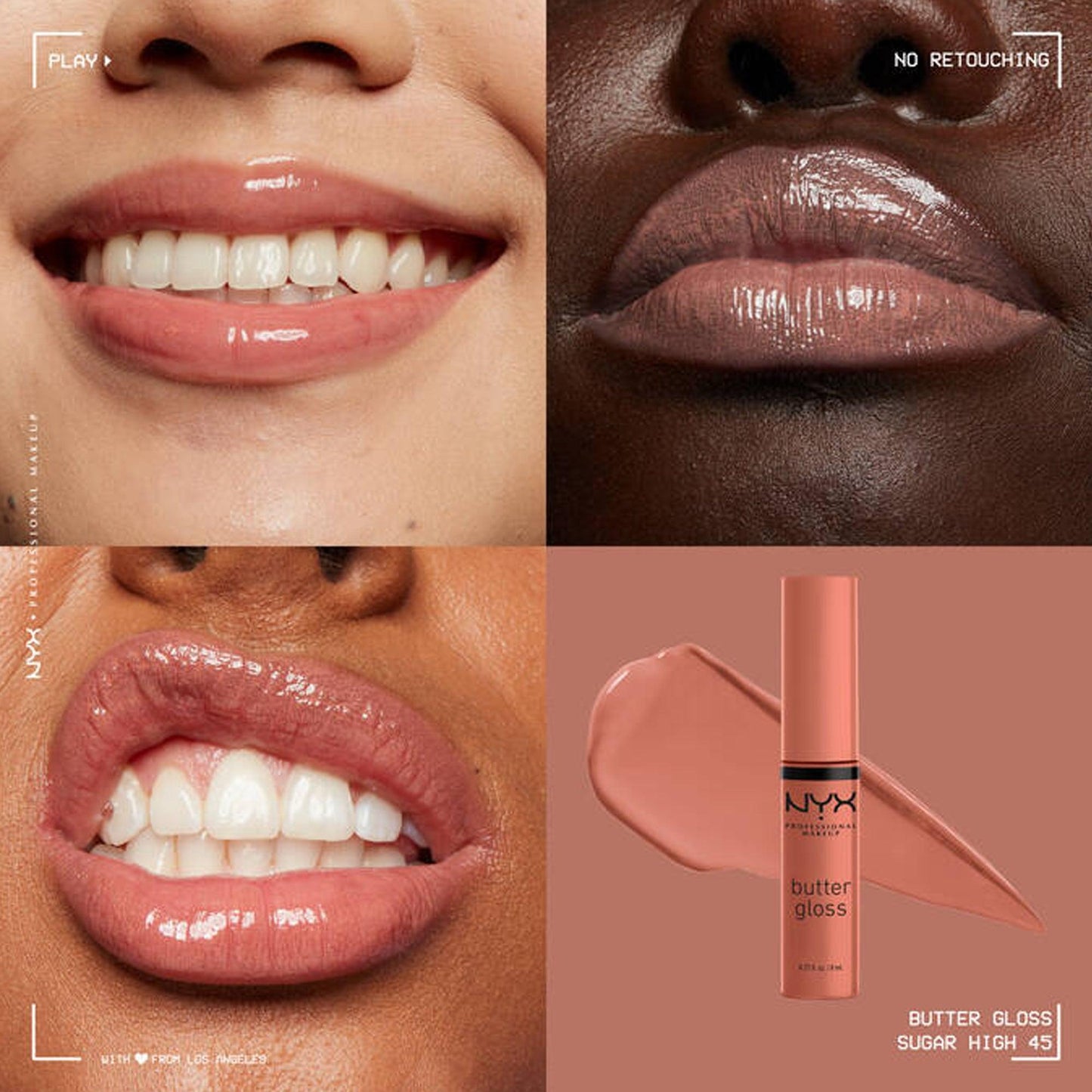 NYX Pro Makeup Butter Gloss 45 Sugar High 8ml - TheSkinFit