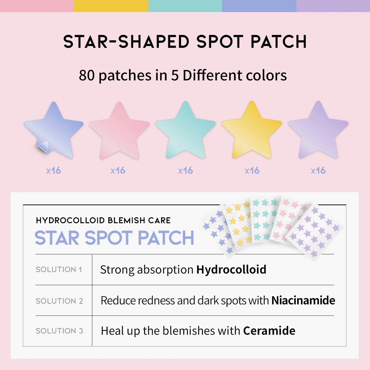 OOTD Beauty Star Spot Patch 80 Patches - TheSkinFit