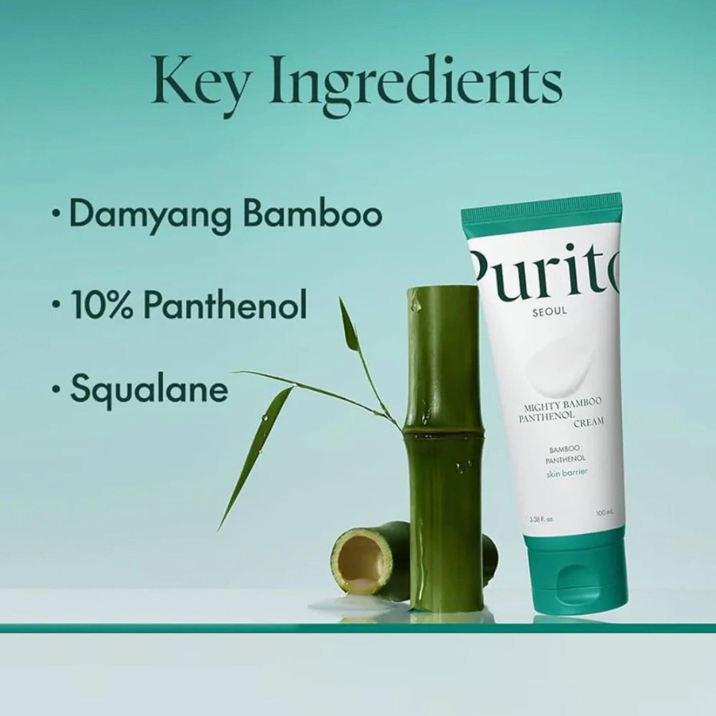 Purito Mighty Bamboo Panthenol Cream 100ml - TheSkinFit