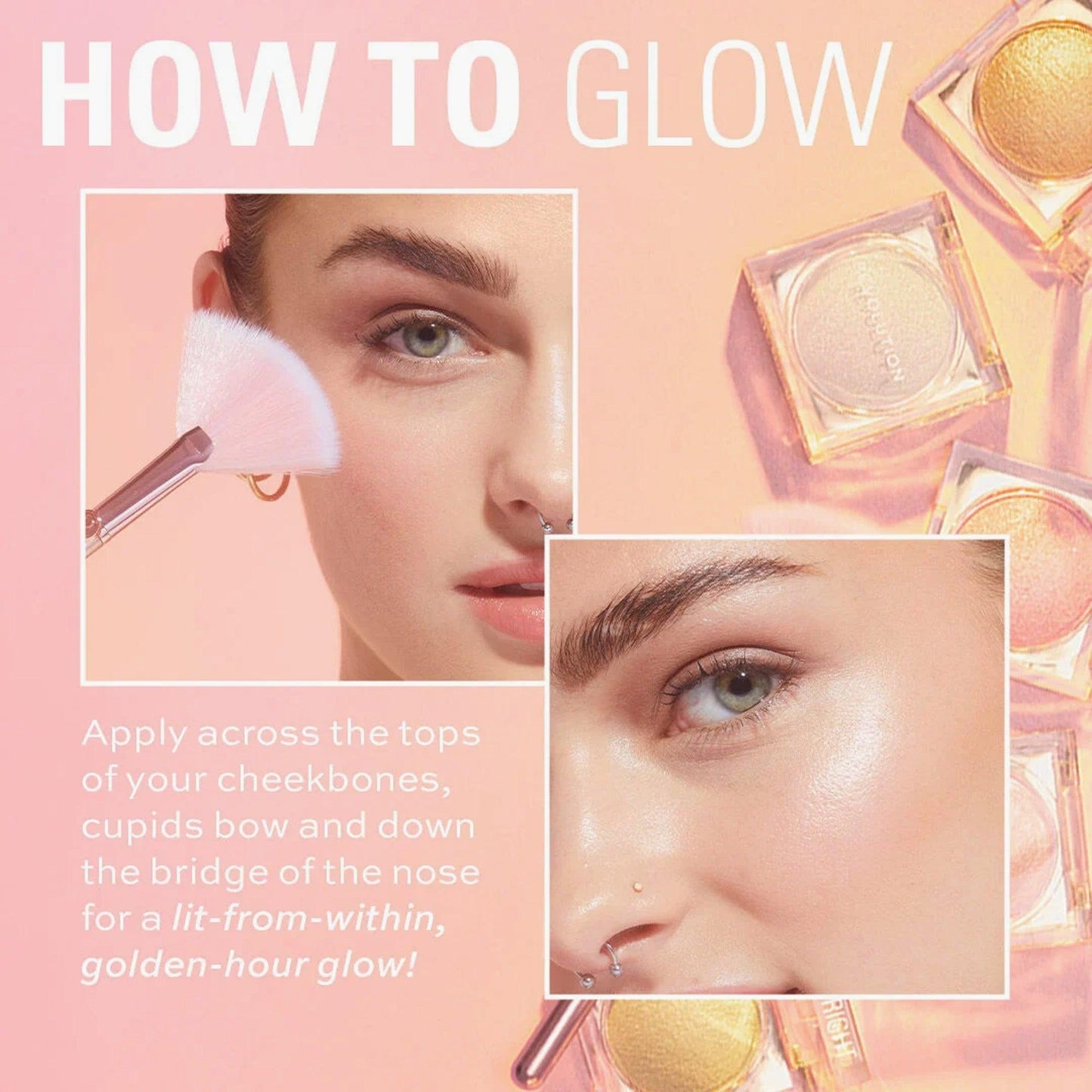 Revolution Beam Bright Highlighter Bronze Baddie 2.45gm
