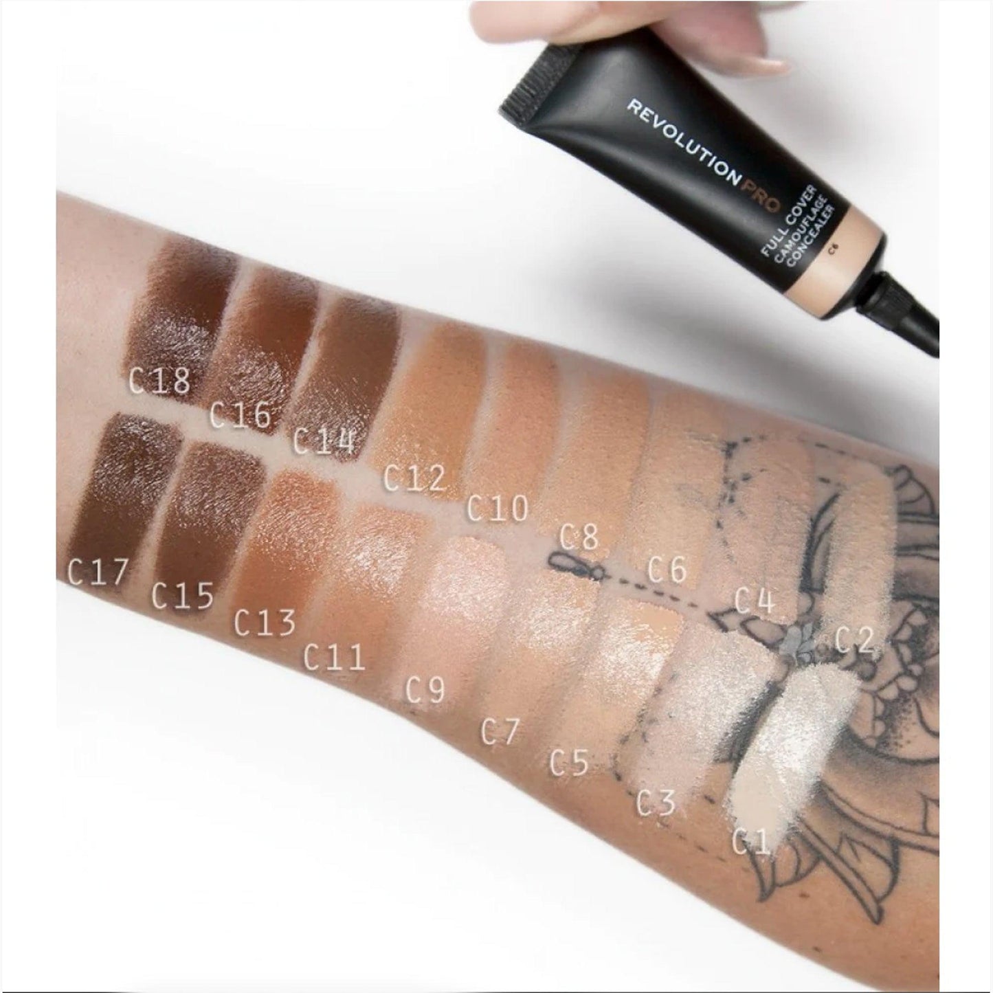 Revolution Pro Full Cover Camouflage Concealer C6 8.5ml - TheSkinFit
