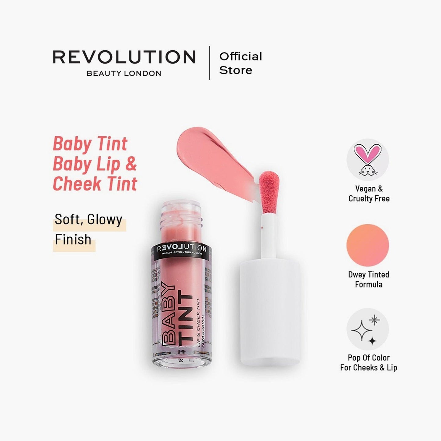 Revolution Relove Baby Tint Lip & Cheek Tint Baby 1.4ml - TheSkinFit