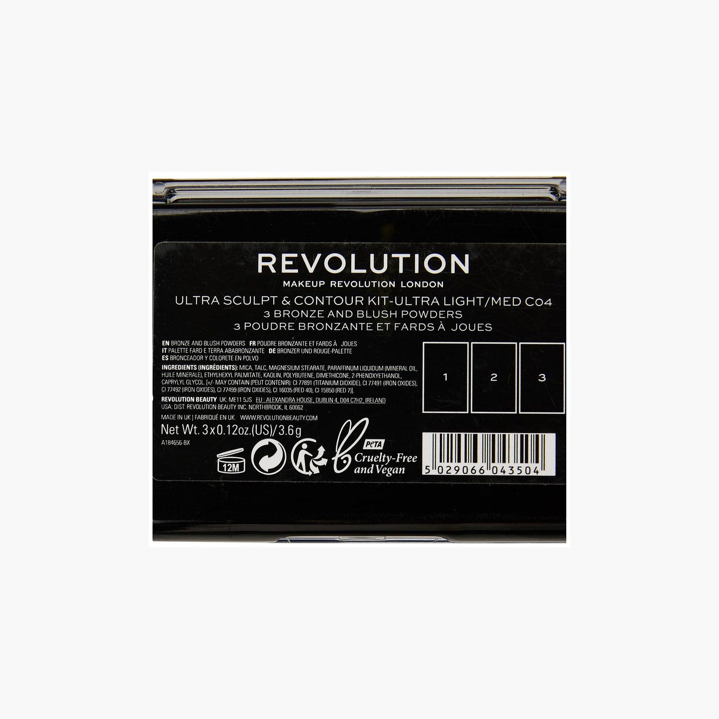 Revolution Ultra Sculpt & Contour Kit Ultra Light/Medium C04 10.8gm