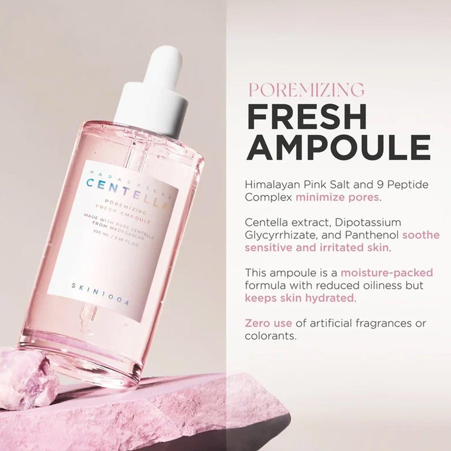 SKIN1004 Madagascar Centella Poremizing Fresh Ampoule 100ml - TheSkinFit