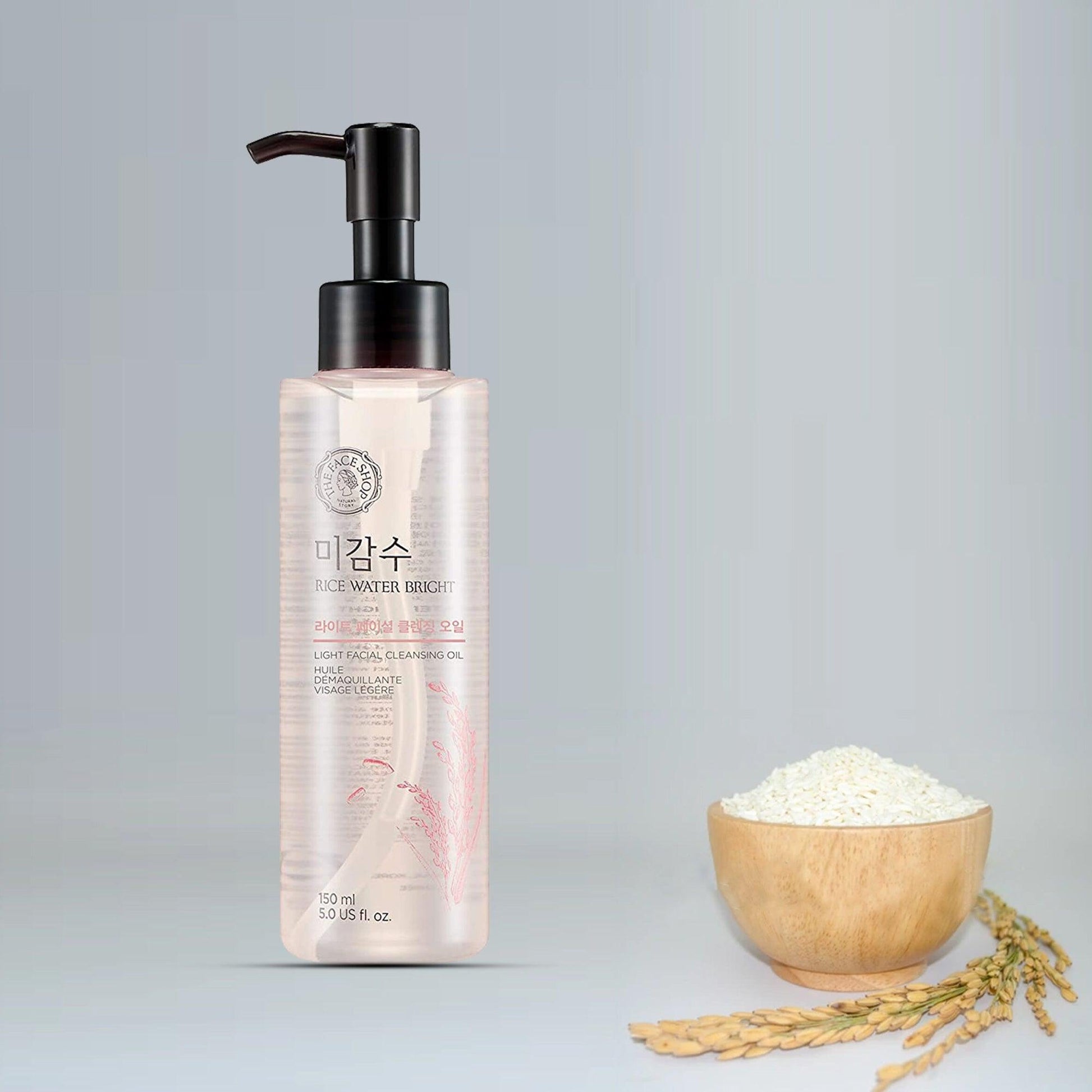 The Face Shop Rice Water Bright Light Facial Cleansing Oil 150ml - TheSkinFit