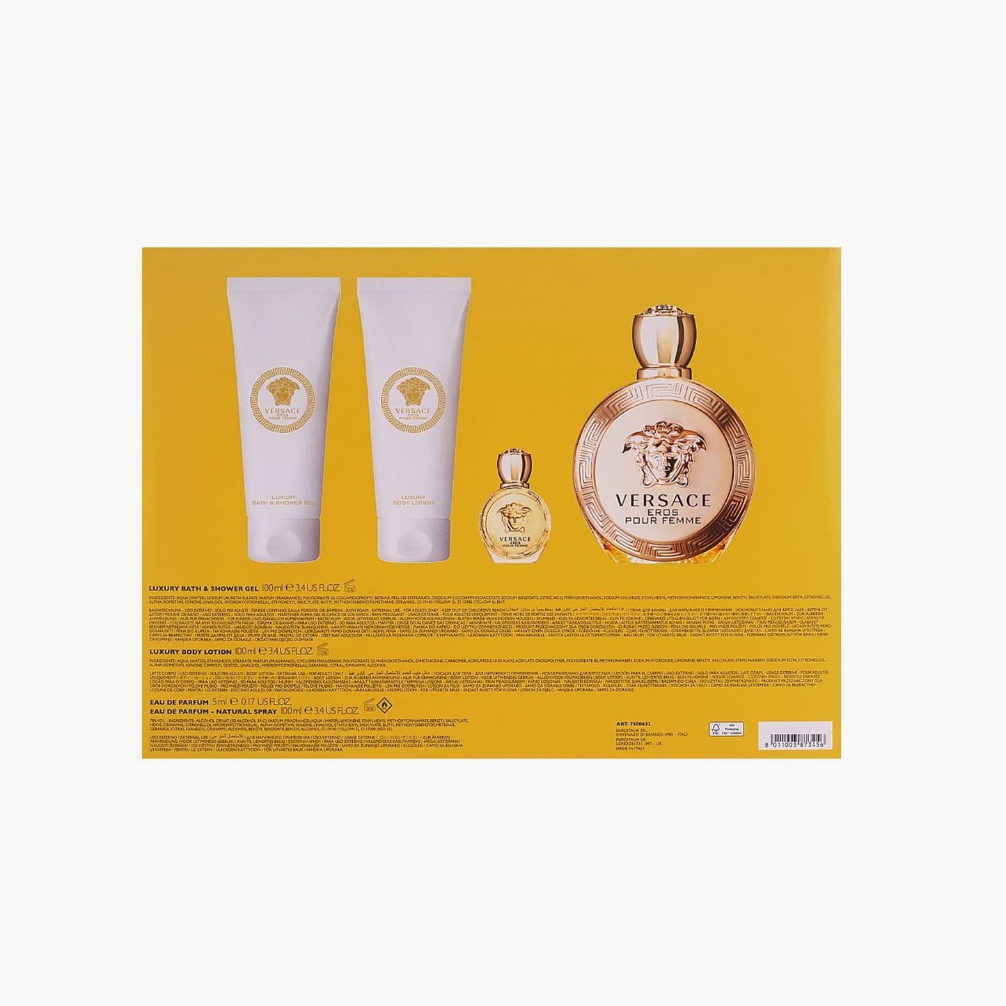 Versace Eros Pour Femme 4 Piece Gift Set - TheSkinFit
