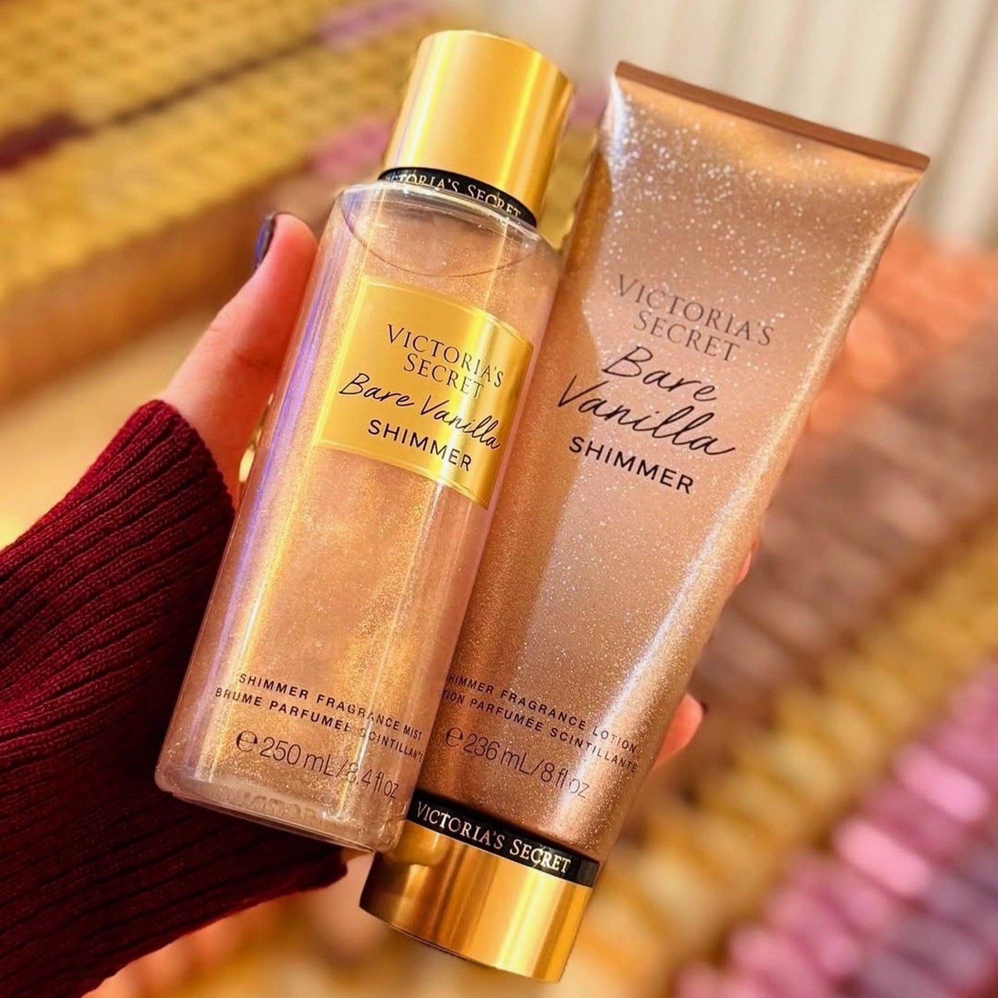 Victoria's Secret Bare Vanilla Shimmer Fragrance Mist 250ml - TheSkinFit