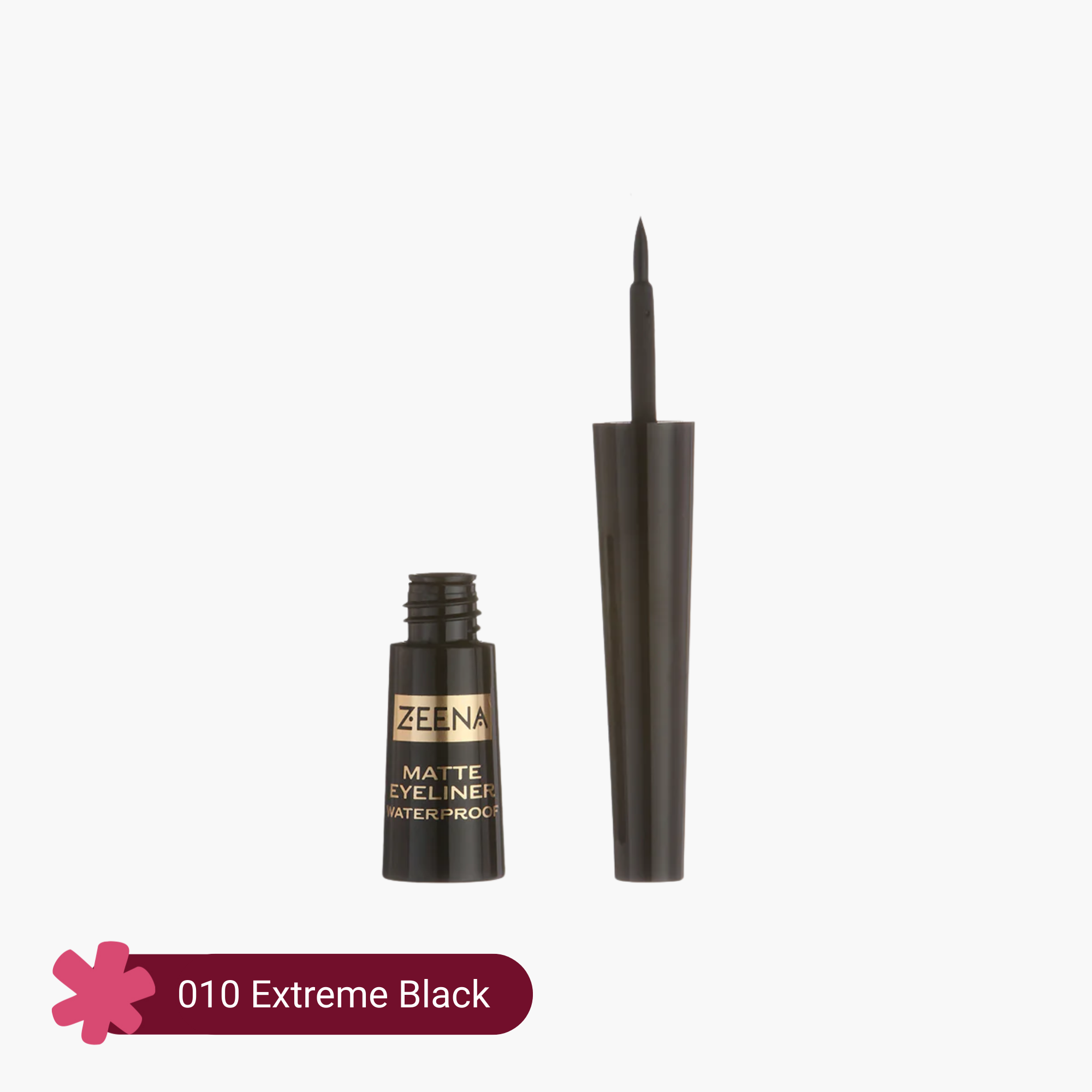 Zeena Matte Eyeliner Waterproof 010 Extreme Black 3ml