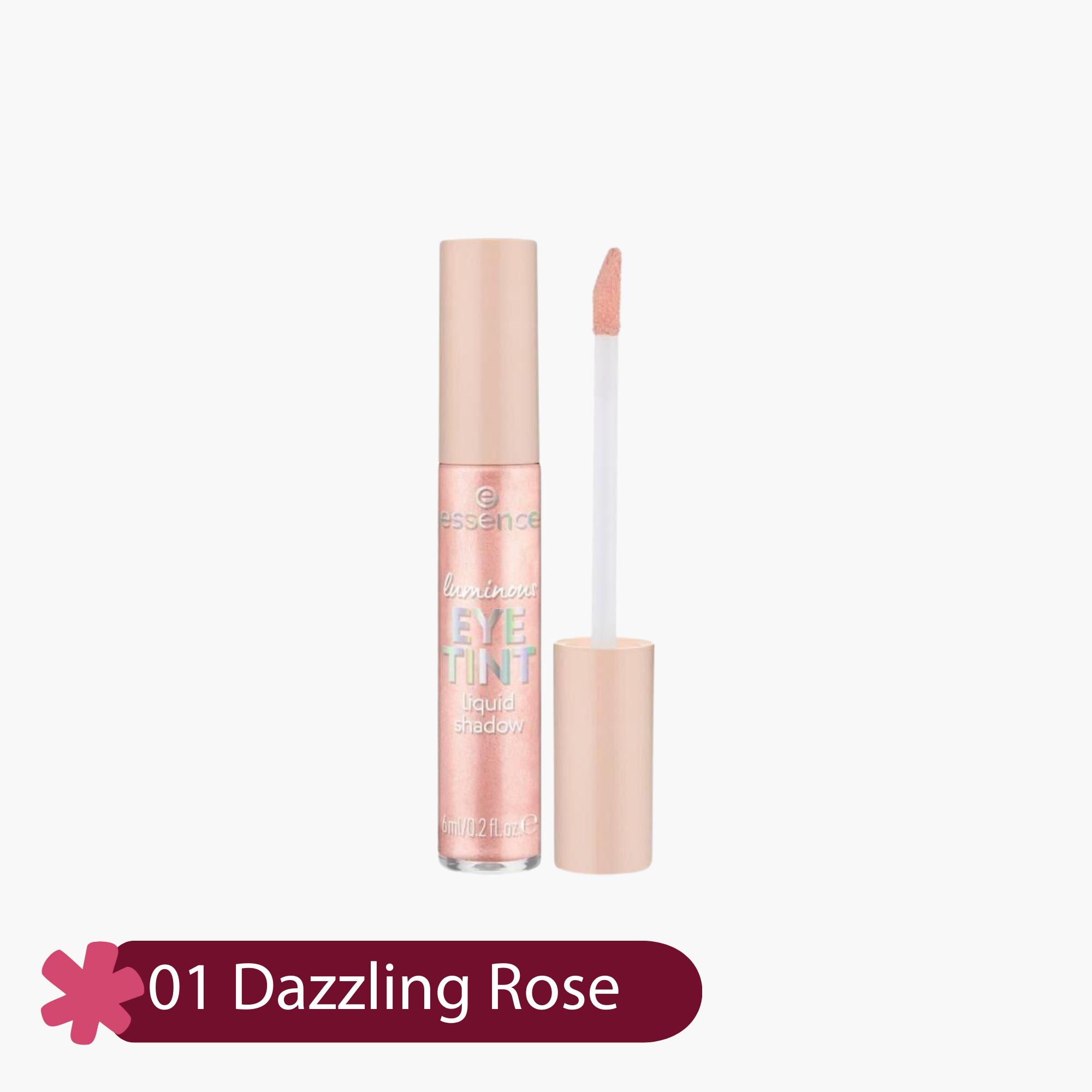 Essence Luminous Eye Tint Liquid Eyeshadow 01 Dazzling Rose 6ml