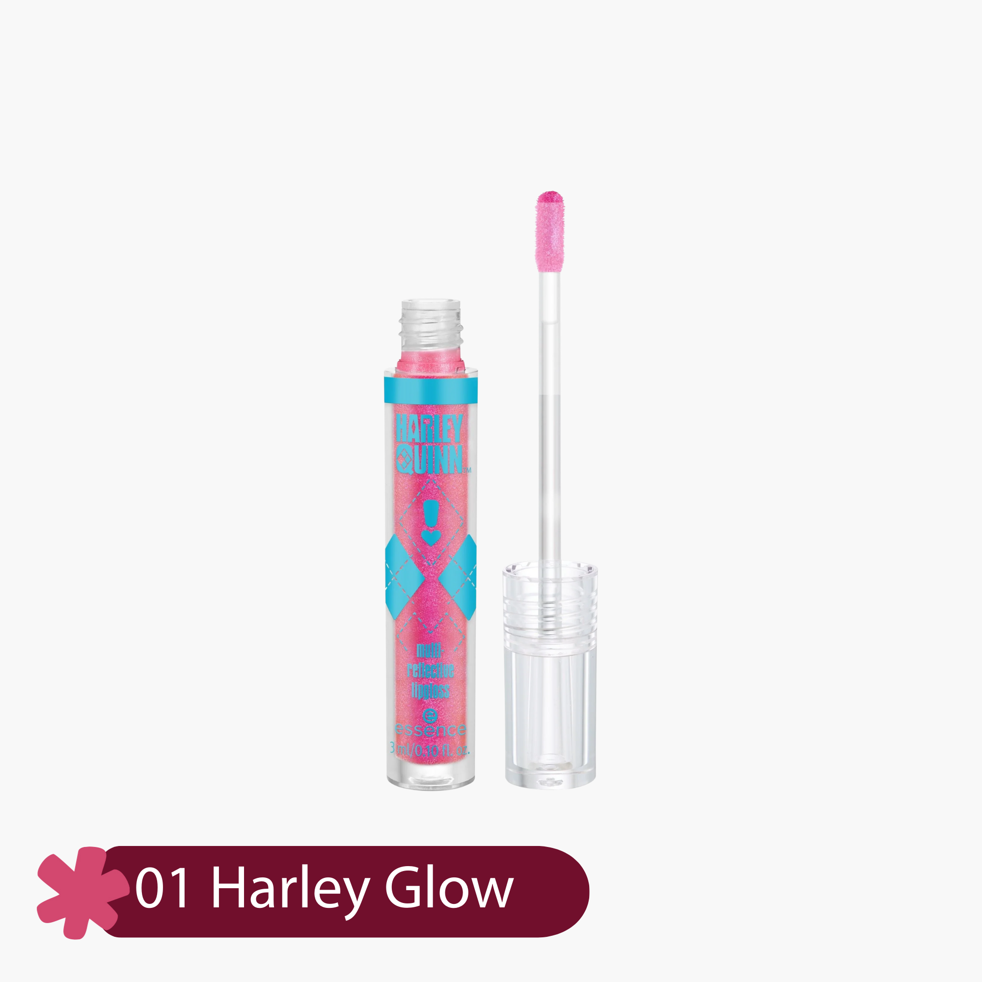 Essence Harley Quinn Multi-Reflective Lip Gloss 01 Harley Glow 3ml