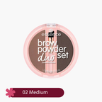 Essence Eyebrow Powder Duo Set 02 Medium 1.8gm