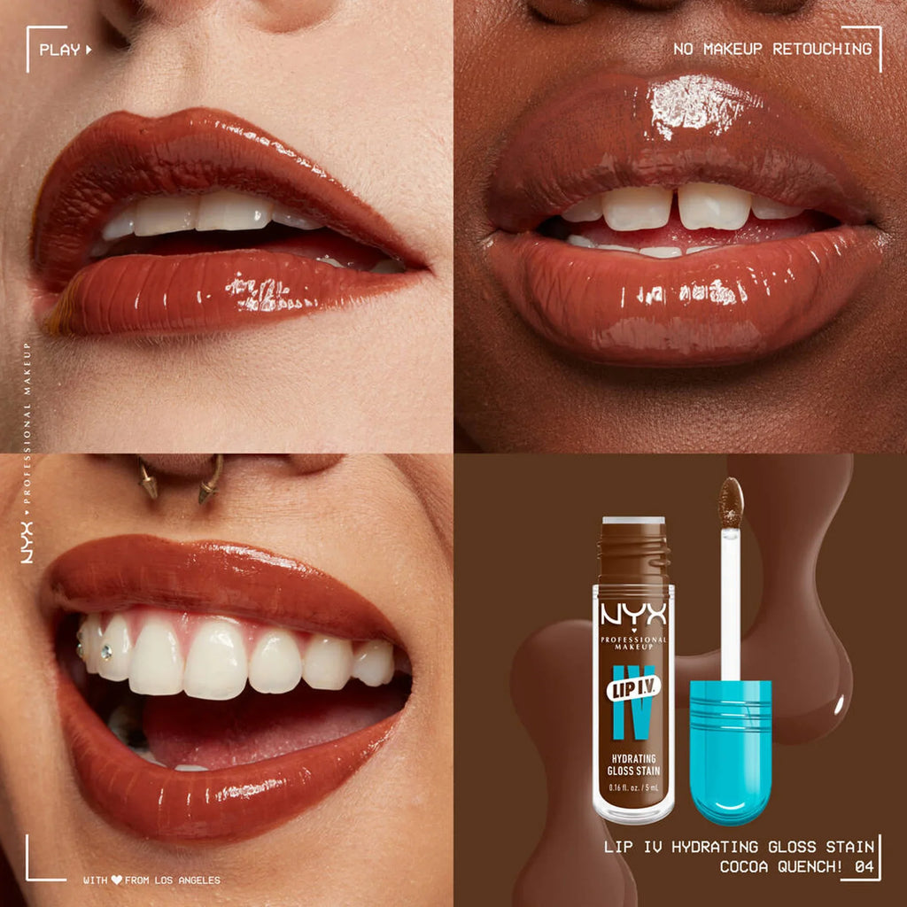 NYX Lip IV Hydrating Gloss Stain 04 Cocoa Quench! 5ml
