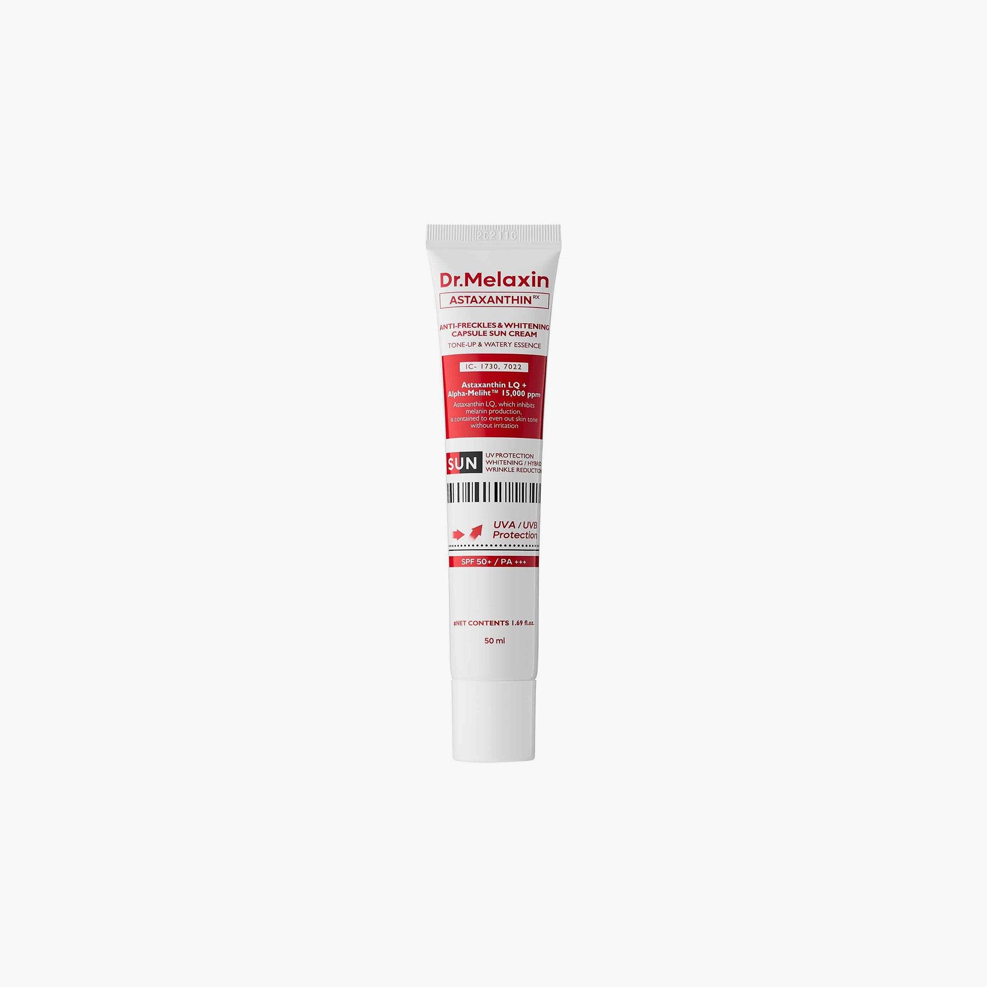 Dr.Melaxin Astaxanthin Anti-Freckles & Whitening Capsule Sun Cream SPF50+ PA+++ 50ml - TheSkinFit