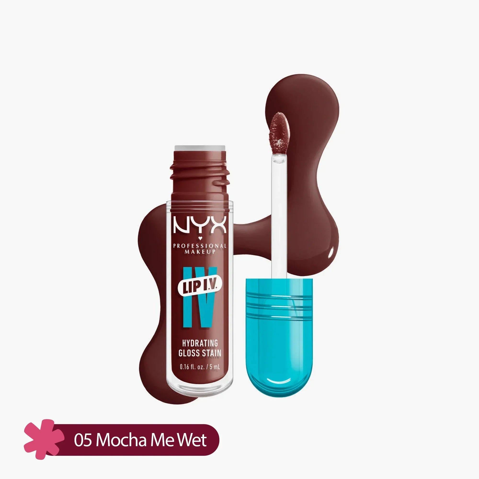 NYX Lip IV Hydrating Gloss Stain 05 Mocha Me Wet 5ml