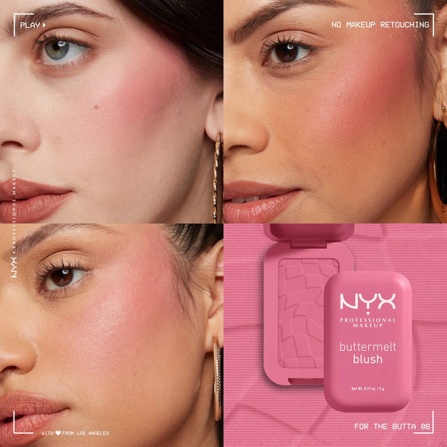 NYX Buttermelt Blush 06 For The Butta 5gm