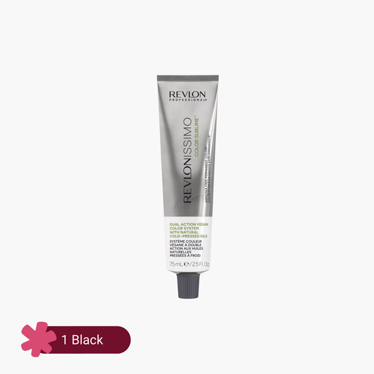 Revlon Professional Revlonissimo Color Sublime Ammonia Free Hair Color 1 Black 75ml