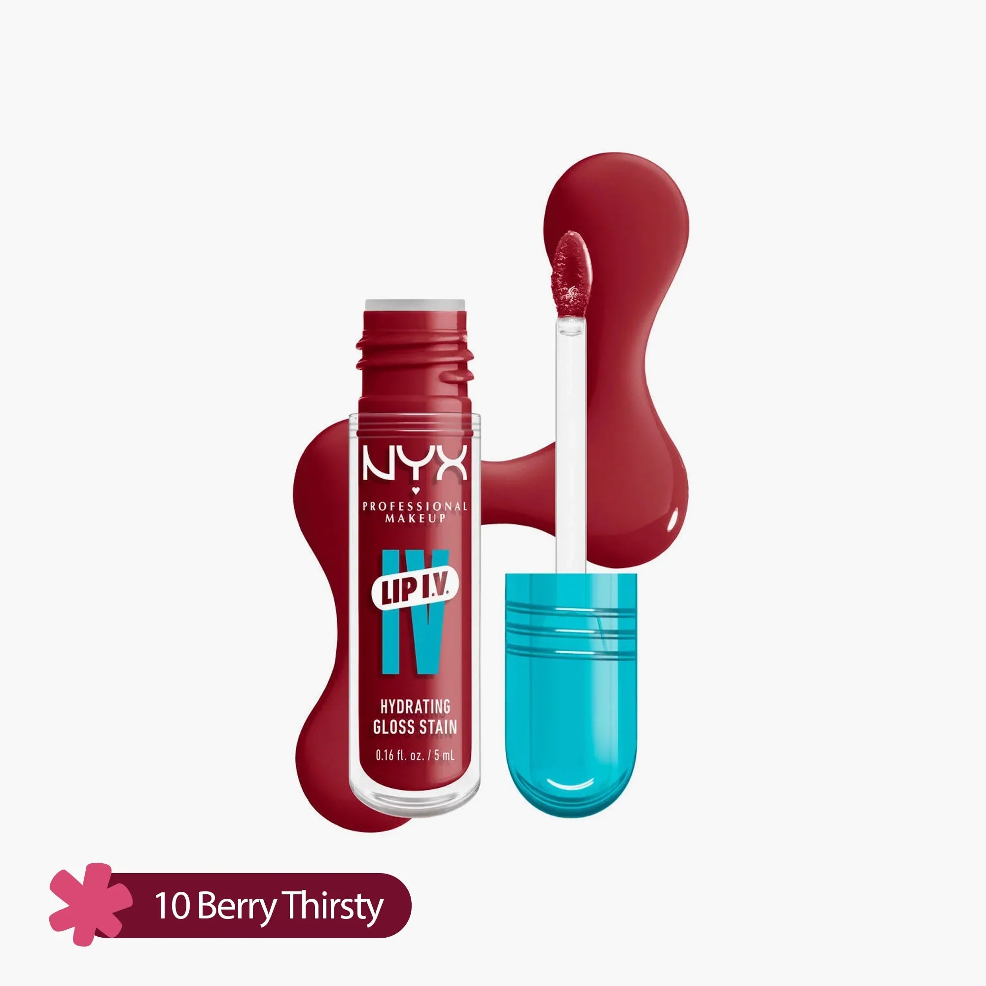 NYX Lip IV Hydrating Gloss Stain 10 Berry Thirsty 5ml