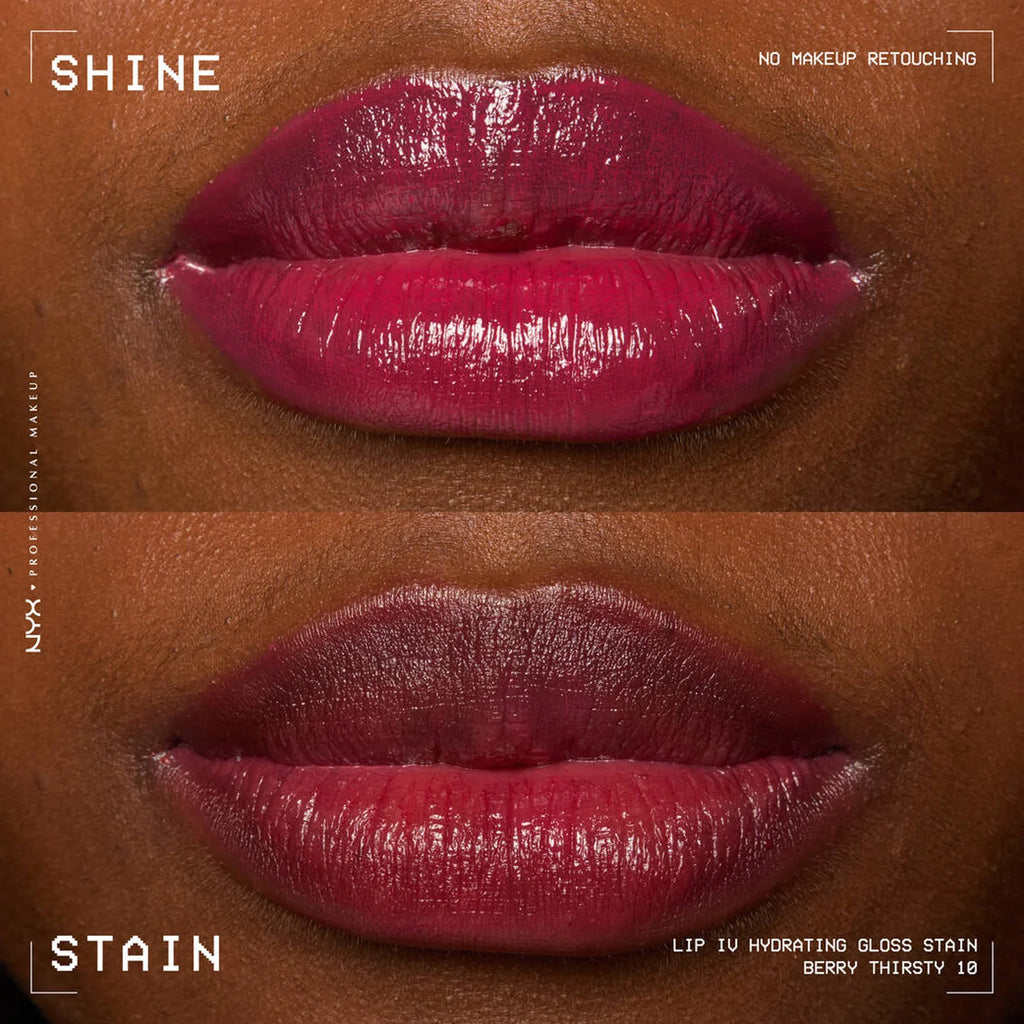 NYX Lip IV Hydrating Gloss Stain 10 Berry Thirsty 5ml