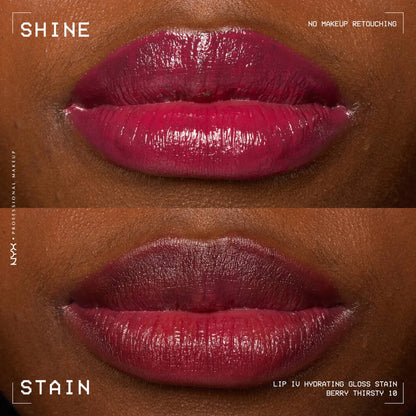 NYX Lip IV Hydrating Gloss Stain 10 Berry Thirsty 5ml