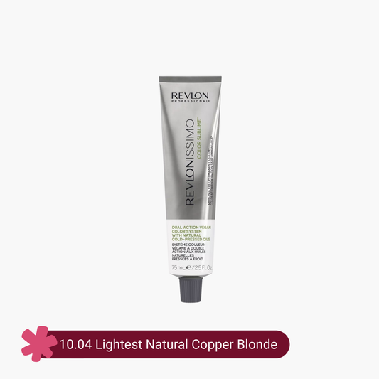 Revlon Professional Revlonissimo Color Sublime Ammonia Free Hair Color 10.04 Lightest Natural Copper Blonde 75ml