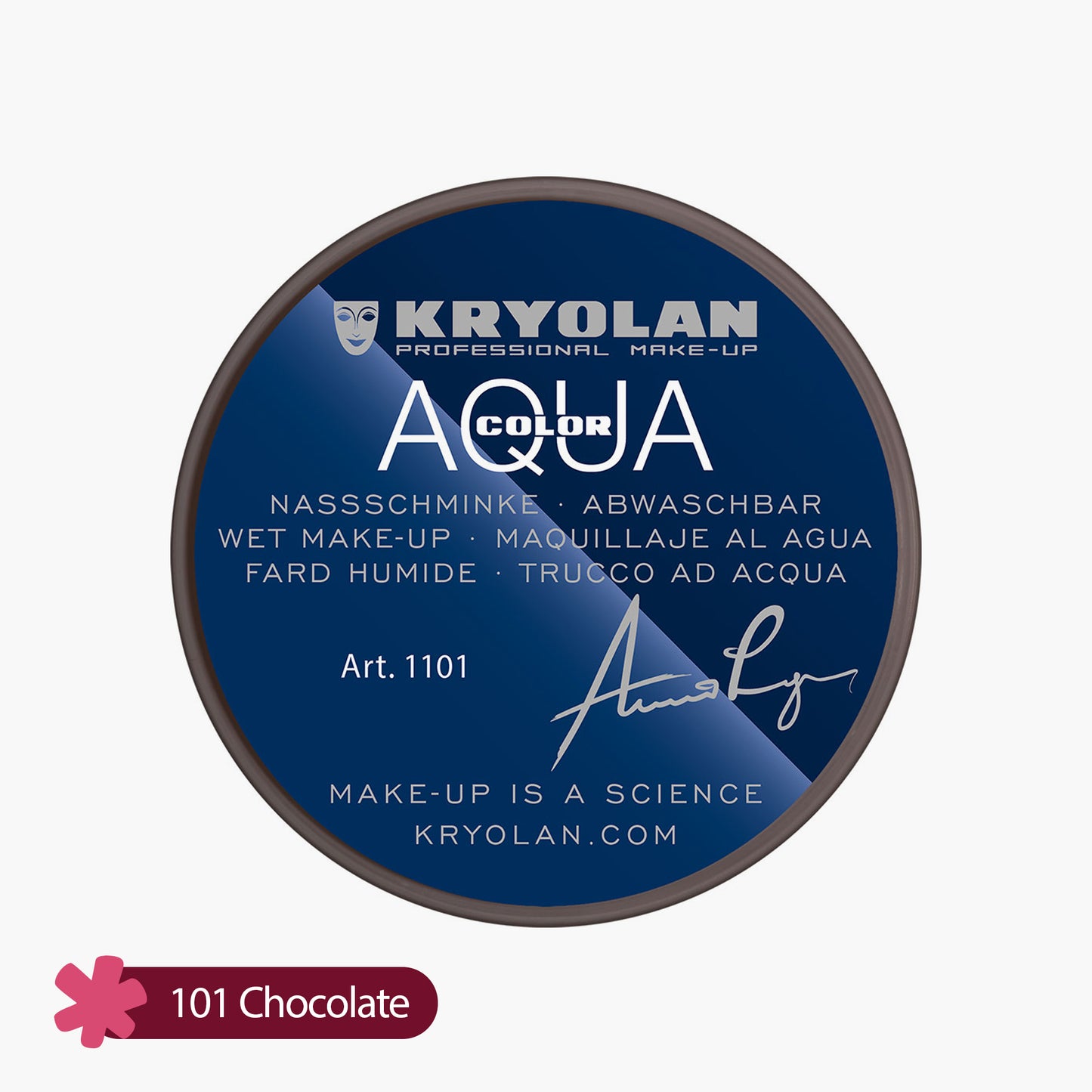 Kryolan Aquacolor Cake Liner 101 Chocolate 8ml
