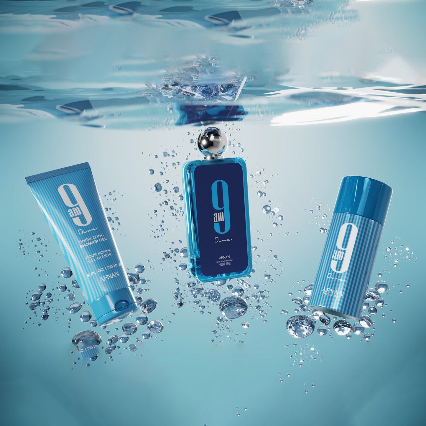 Afnan 9AM Dive 3 Piece Gift Set
