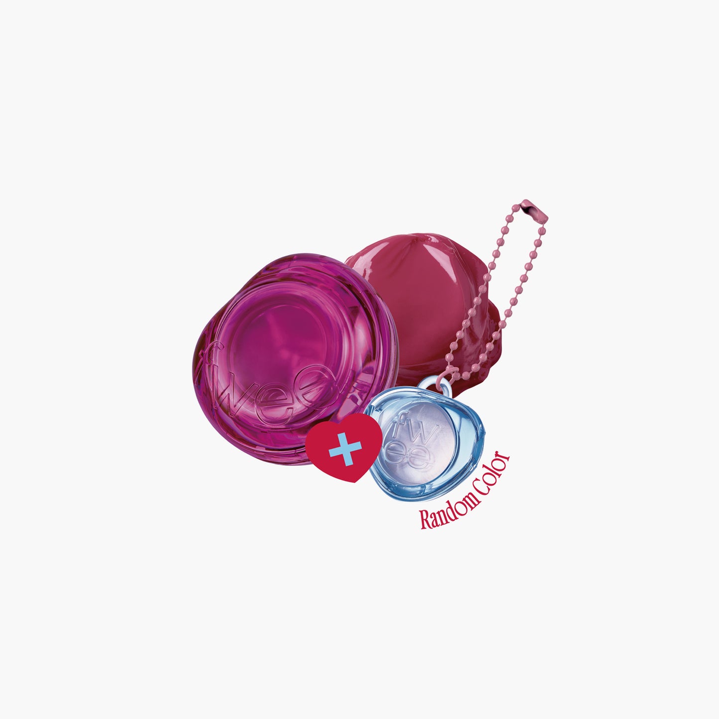 Fwee Lip & Cheek Glowy Jelly Pot & Keyring Set JM01 Compote 4gm