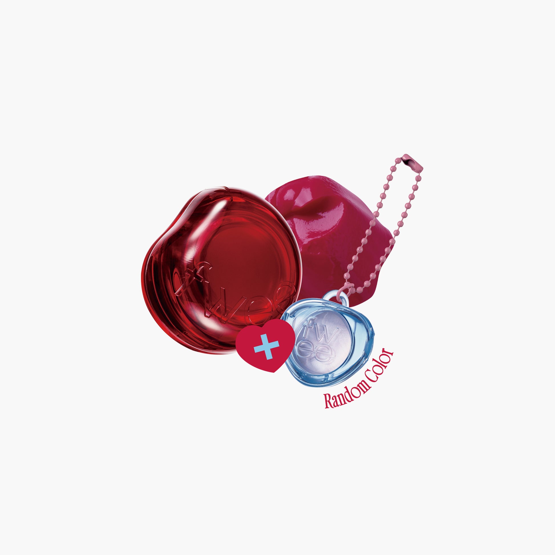 Fwee Lip & Cheek Glowy Jelly Pot & Keyring Set JR02 Sour Gummy 4gm