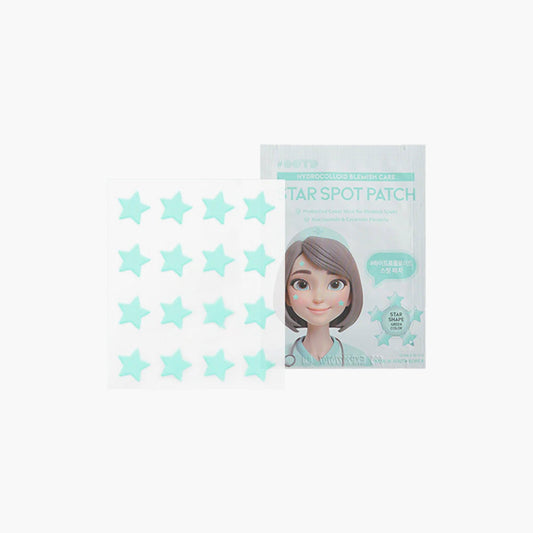 OOTD Beauty Star Spot Patch Pastel Green Color 16 Patches - TheSkinFit