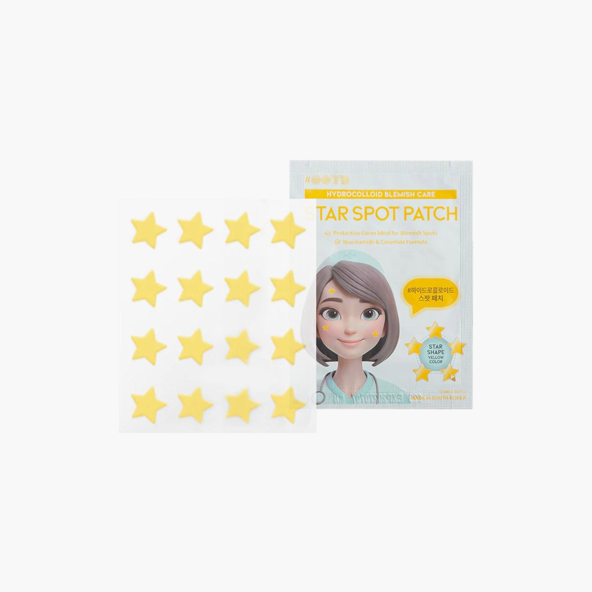 OOTD Beauty Star Spot Patch Pastel Yellow Color 16 Patches - TheSkinFit