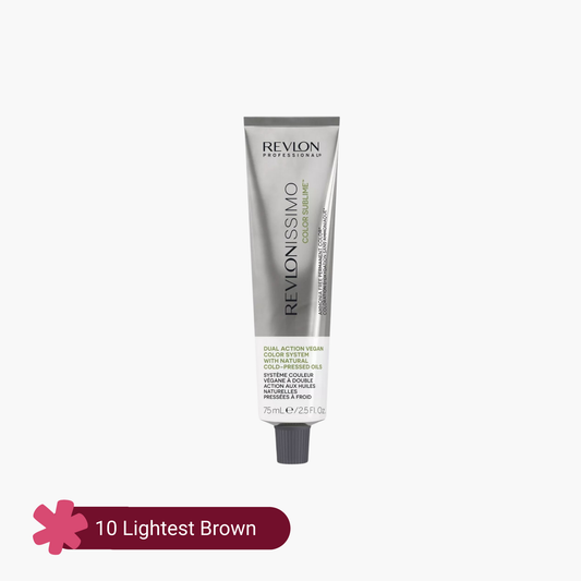 Revlon Professional Revlonissimo Color Sublime Ammonia Free Hair Color 10 Lightest Brown 75ml
