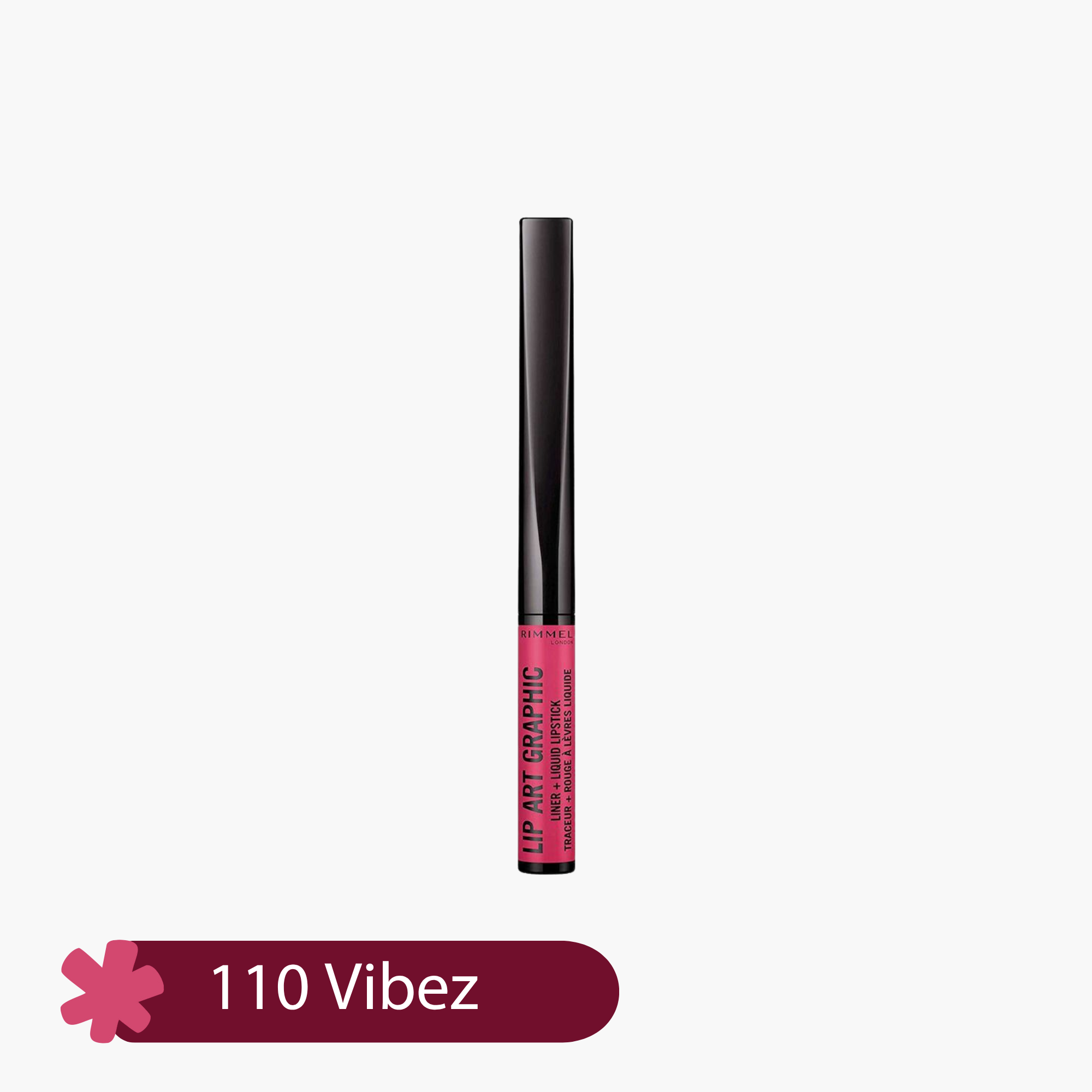 Rimmel Lip Art Graphic Liner + Liquid Lipstick 1.8ml - 720 Lacey
