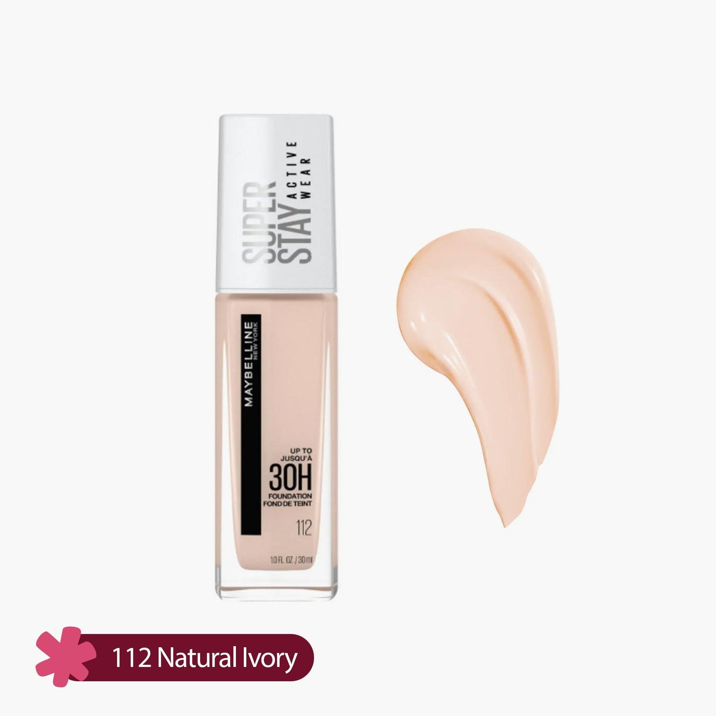 Maybelline Super Stay Active Wear Upto 30H Foundation 112 Natural Ivory 30ml