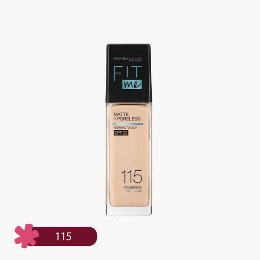 Maybelline Fit Me Matte+Poreless 16H Oil Control Foundation SPF22 PA++  115 30ml
