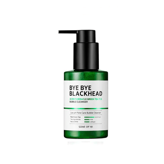 Some By Mi Bye Bye Blackhead 30 Days Miracle Green Tea Tox Bubble Cleanser 187gm - TheSkinFit