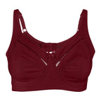 BLS Cali Non Wired And Non Padded Cotton Bra Burgundy