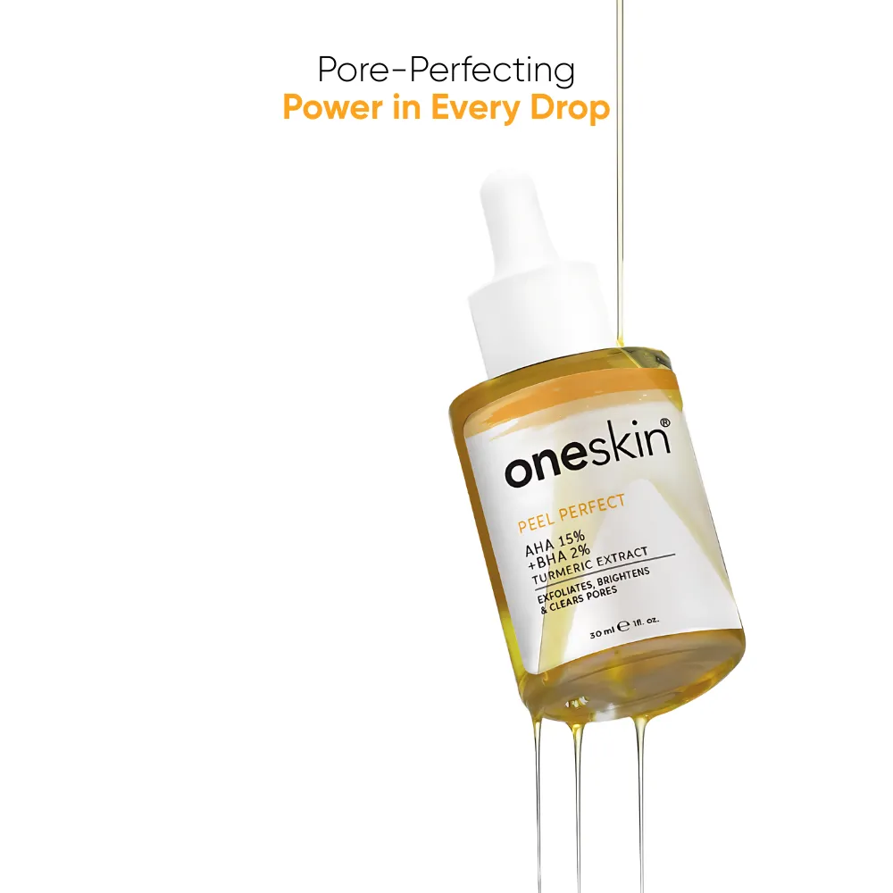 Oneskin Peel Perfect AHA 15% + BHA 2% Turmeric Extract Serum 30ml