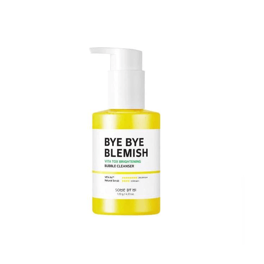 Some By Mi Bye Bye Blemish Vita Tox Brightening Bubble Cleanser 120gm - TheSkinFit
