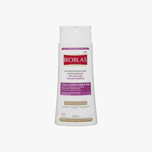 Bioblas Herbal Shampoo For Hair Loss Collagen + Keratin 360ml - TheSkinFit